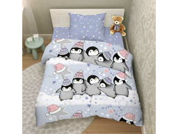 Постельное белье Зимние забавы бязь хлопок 100% 1, 5 сп.