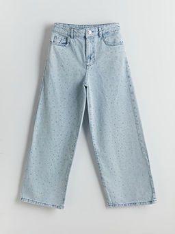 Wideleg K?z ?ocuk Jean Pantolon