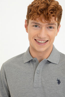 Мужской серый меланжевый базовый свитшот Неожиданная скидка в корзине - U.s. polo assn фото 2