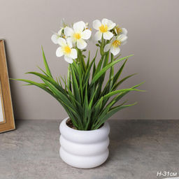 Цветочная композиция Цветы 31 см / KL-02 /уп 12/144/