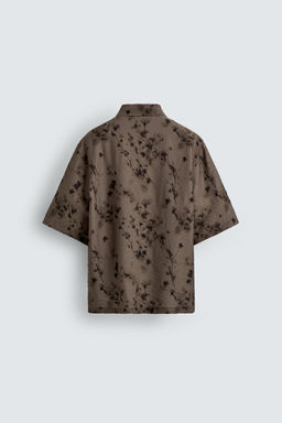 CAMISA FLUIDA ESTAMPADO ABSTRACTO / Marr?n - Zara фото 8