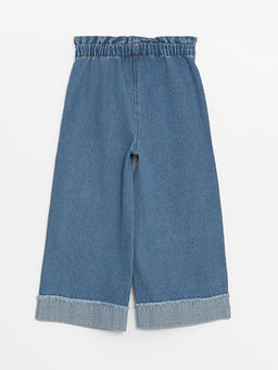 Beli Lastikli Basic K?z Bebek Jean Pantolon