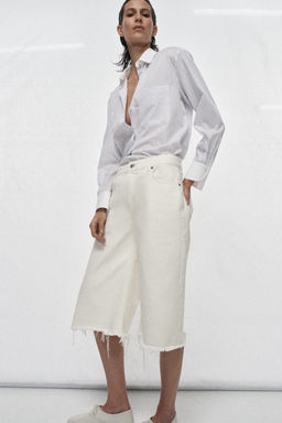 STRIPED SHIRT WITH CONTRAST COLLAR ZW COLLECTION - Zara фото 7