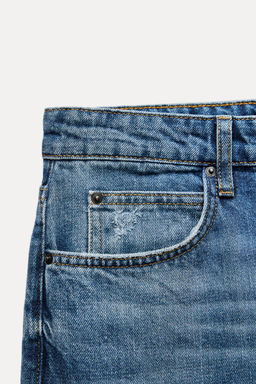 ZW COLLECTION STRAIGHT-LEG MID-RISE JEANS - Zara фото 7