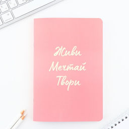 Цена за 2 шт. Блокнот А5, 48 л., в точку, обложка софт-тач Живи, мечтай, твори