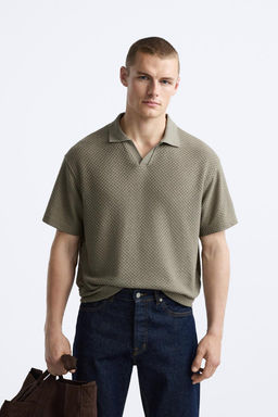 TEXTURED POLO SHIRT - Zara фото 2