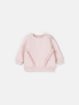 Свитшот с рюшей Клубничный коктейль утепленный 0+ - Bungly фото 2