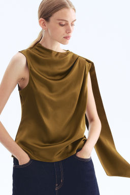 Blusa drapeada de sat?n - H&m фото 3