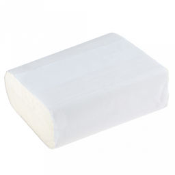 Полотенце бумажное 1-х слойное 200л, лист 23х23см, Z сложения, целлюлоза 100% (Россия)