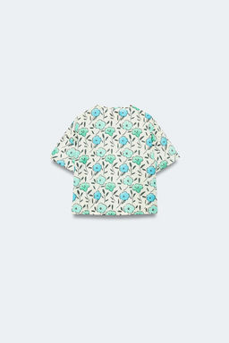 2-14 A?OS/ BLUSA ESTAMPADO FLORES LIMITED EDITION / Crudo medio - Zara фото 8