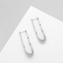 Серьги металл Богема бриз, цвет серебро