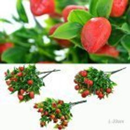 Цветок искусственный Ягоды 33 см / 60-2 /уп 300/900/ - ГалеонТрейд фото 5