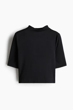 Top de microfibra con cuello perkins - H&m фото 5