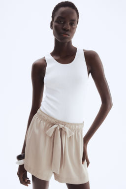 Pantal?n corto de sarga con cord?n de ajuste - H&m фото 4