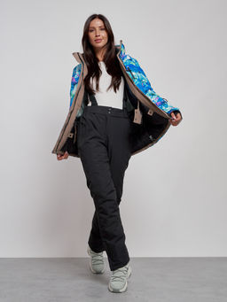 Горнолыжная куртка женская зимняя синего цвета 3320S - Chunmai фото 10