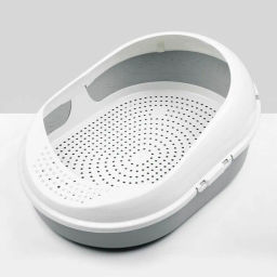 Лоток для кошачьего туалета COSMO с сеткой серый