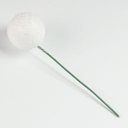 Фигурка для поделок и декора на проволоке «Шар», набор 20 шт., размер 1 шт. — 2×7 см, цвет белый