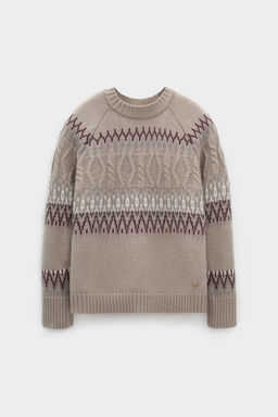 ЕВ 30278/ш/бежевый джемпер жен