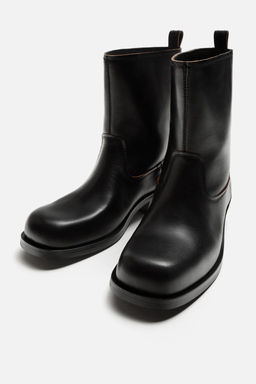 LEATHER BOOTS - Zara фото 2