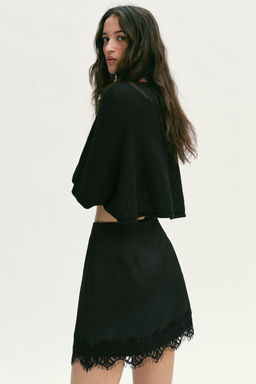 SKORT WITH LACE HEM - Zara фото 21