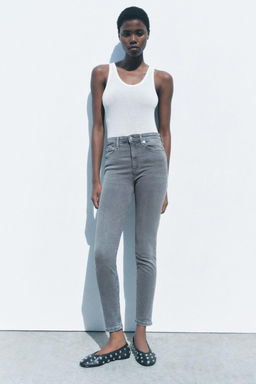 ZW COLLECTION SKINNY HIGH-WAIST JEANS - Zara фото 11