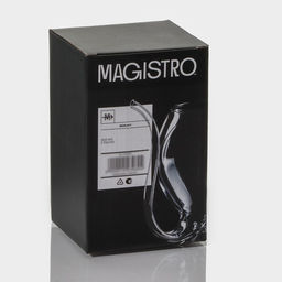 Бокал для вина Magistro «Пантера», 300 мл, стекло, с трубочкой, прозрачный