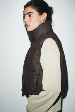 RUBBERISED PADDED GILET - Zara фото 4