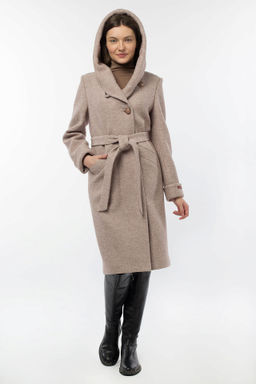 01-10538 Пальто женское демисезонное (пояс)