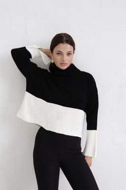 10452 Свитер чёрно-белый - Martichelli фото 4