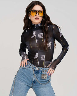 Водолазка-гольф из сетки 56.8.12 - Sahar art lab фото 4