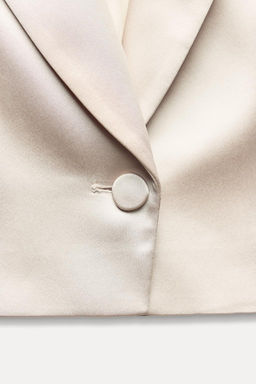CROPPED SATIN BLAZER - Zara фото 6