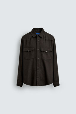 WESTERN SHIRT WITH WOOL AARON LEVINE X ZARA