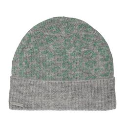 Шапка SEEBERGER арт. 18326-0 TURN-UP BEANIE (серый / мятный)