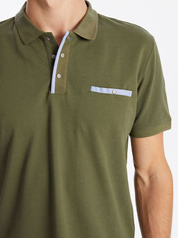 Polo Yaka K?sa Kollu Pike Erkek Ti??rt