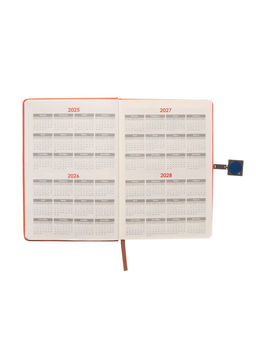 Ежедневник недатированный А5, с хлястиком, 96 листов, в линейку, пвх, оранжевый - Simaland фото 5