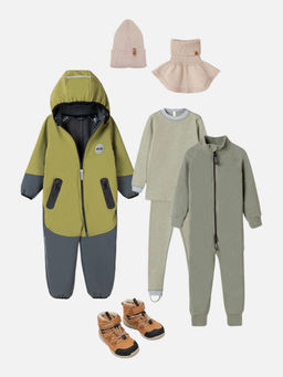 Комбинезон Softshell демисезонный Фисташка - Bungly фото 7