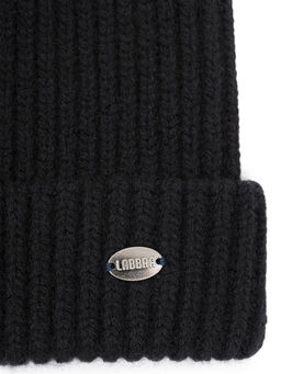 Шапка жен. пух енот+шерсть+виск LB-N88066 black
