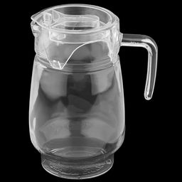 Кувшин стеклянный Фортуна 1,6л, д10,3см, h20,7см, основание д9,5см, прозрачная пластмассовая крышка, Дели Гласс (Deli Glass) (Китай) - Домашняя мода фото 4