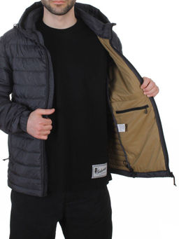 88045 DK. GRAY Куртка мужская демисезонная (100 гр. холлофайбер)