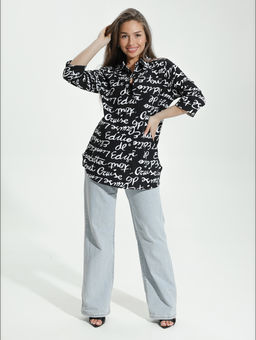 Жанетта туника женская (полоса синий) - Lovetex фото 90