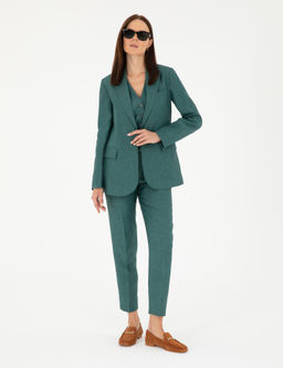 Ye_il Regular Fit Keten Ceket - Pierre cardin фото 4