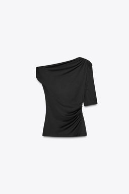 ASYMMETRIC POLYAMIDE TOP - Zara фото 6