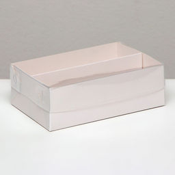 Цена за 5 шт. Коробка для макарун, с ложементом, белая 16.5×10.5×5.5 см
