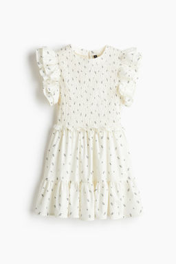 Vestido de popelina con manga circular