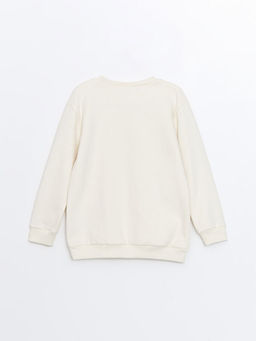 Bisiklet Yaka Bask?l? Erkek Bebek Sweatshirt - Waikiki фото 2