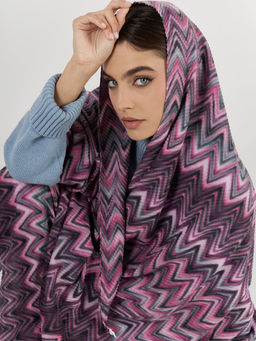 Большой, мягкий, тонкий и очень нежный двусторонний палантин с рисунком - Tantino фото 7