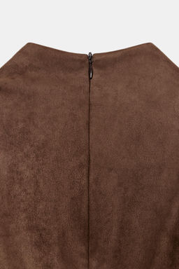 FAUX LEATHER TOP - Zara фото 11