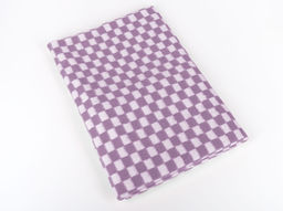 Одеяло байковое ОБ-200/1 100*140 "Клетка" цв. сирень (Шуя)