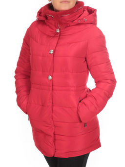 5052 RED Куртка зимняя женская (холлофайбер, отделка натуральная норка)