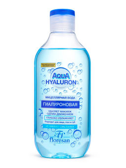 Floresan AQUA HYALURON Мицеллярная вода для снятия макияжа, 300мл
